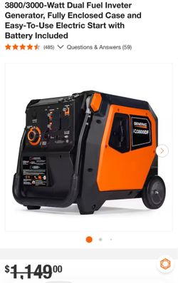 Generac iQ3800DF Dual Fuel Inverter Generator – Like New