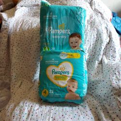 Pampers Swaddlers Diapers Size 4.