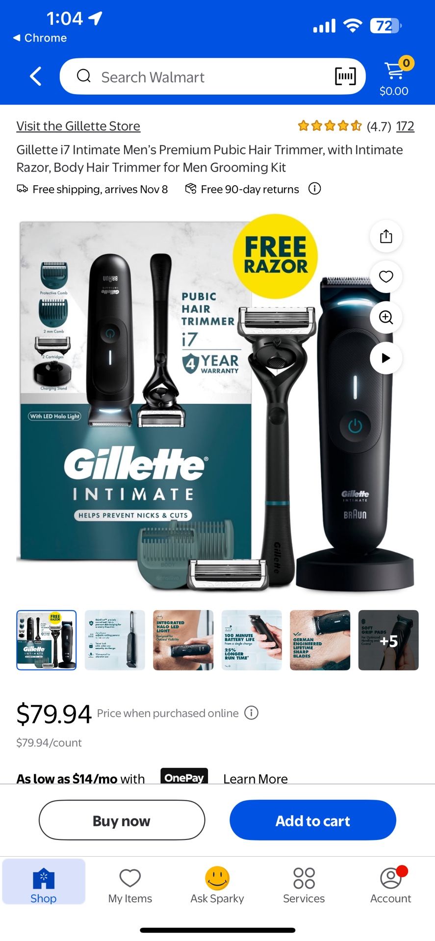 Gillette Trimmer + Razor