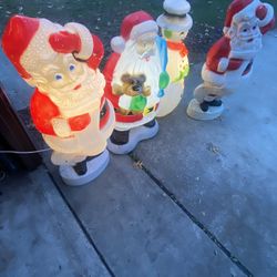 Vintage Christmas Blow Molds 