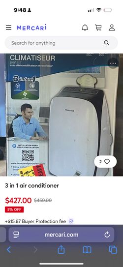 HoneyWell 15,000 BTU Portable Ac 