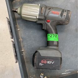 Matco Impact Wrench With Battery And Charger 