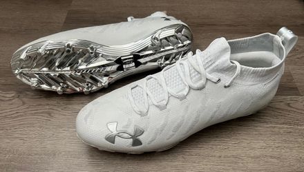 Under Armour Spotlight Lux MC Football Cleats White (contact info removed)-100 Mens Size 15
