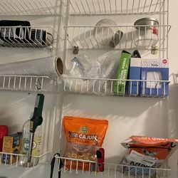 For metal shelf organizer