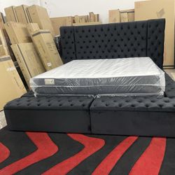 $1199 Brand New King Bed Frame With Mattress (read description below)