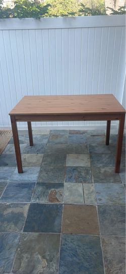 Solid wood table