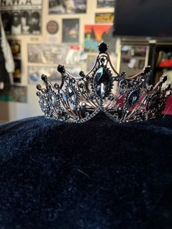 Halloween Gold/Black Diamond Princess Crown