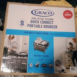Pack N Play By Graco New Never Opened! High End Quick Connect- Whitmore Style Gray