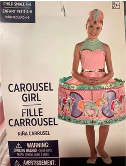 Carousel Girl Halloween Costume Child Small 4-6