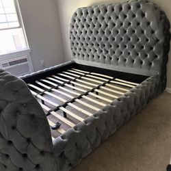 FIREPLACE 🔥 TV 📺 Bed In Grey 🩶🩶🛏️🛏️✔️✔️