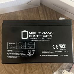 2 Mighty Max Battery 12V 7Ah + harness