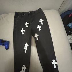 Chrome Heart Jeans Trading For Purple Jeans Or Bape