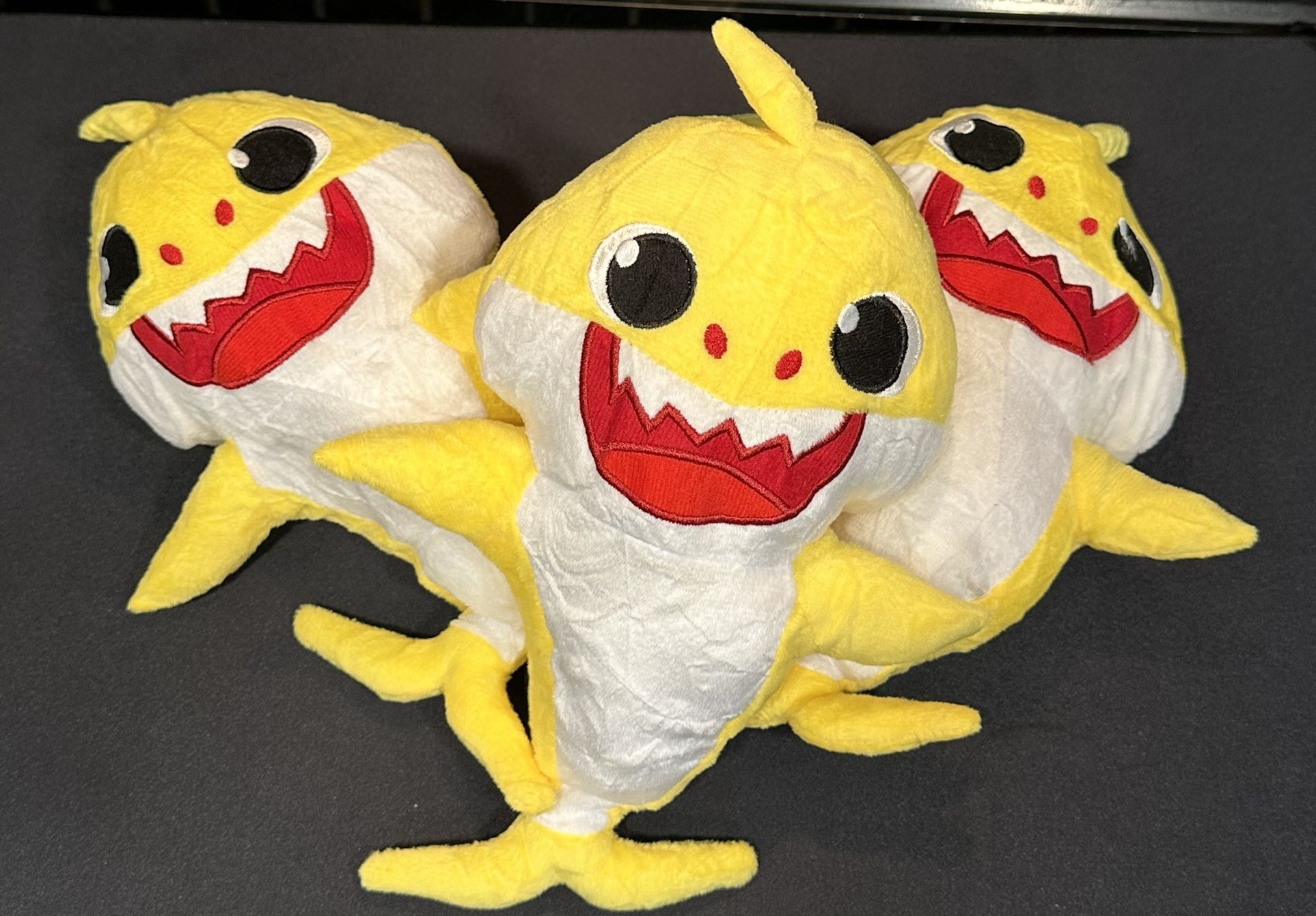 Baby Shark 10" Singing Light Up Musical Plush Yellow Shark Fun (EACH)