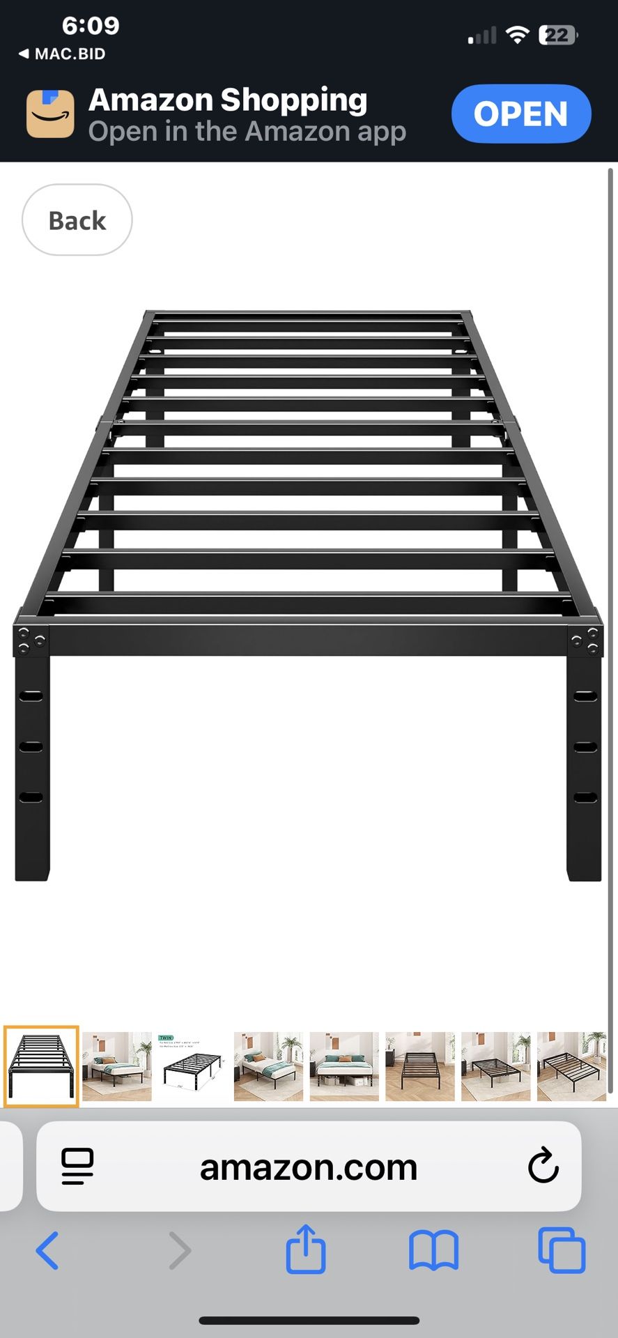 QUEEN BED FRAME NEW IN BOX