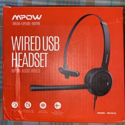 MPow Wired Usb Headset 