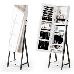 BRIGHTROOM ACCESSORY ORGANIZER WITH MIRROR AND STAND