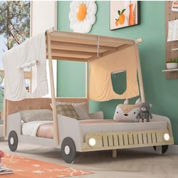 Toddler Full Size Car Bed 