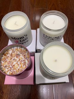 4 candles, Christmas Gifts for Mom from Daughter Son - Birthday Candles Funny Mom Gifts Thanksgiving Gift for Woman, Mom's Last Nerve Lavender Scented