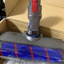 Soft Roller Brush Cleaner Head for Dyson Cordless Vacuum V7/V8/V10/V11/V15 - Attachment with LED Dust Lights, Quick-Release Design for Effortless Hard