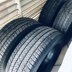 New 2026  LT 265 70 R 18” Bridgestones. Load E 10 Ply. Only 20 Dealership Miles. $500. Brand New. Commercial Grade 