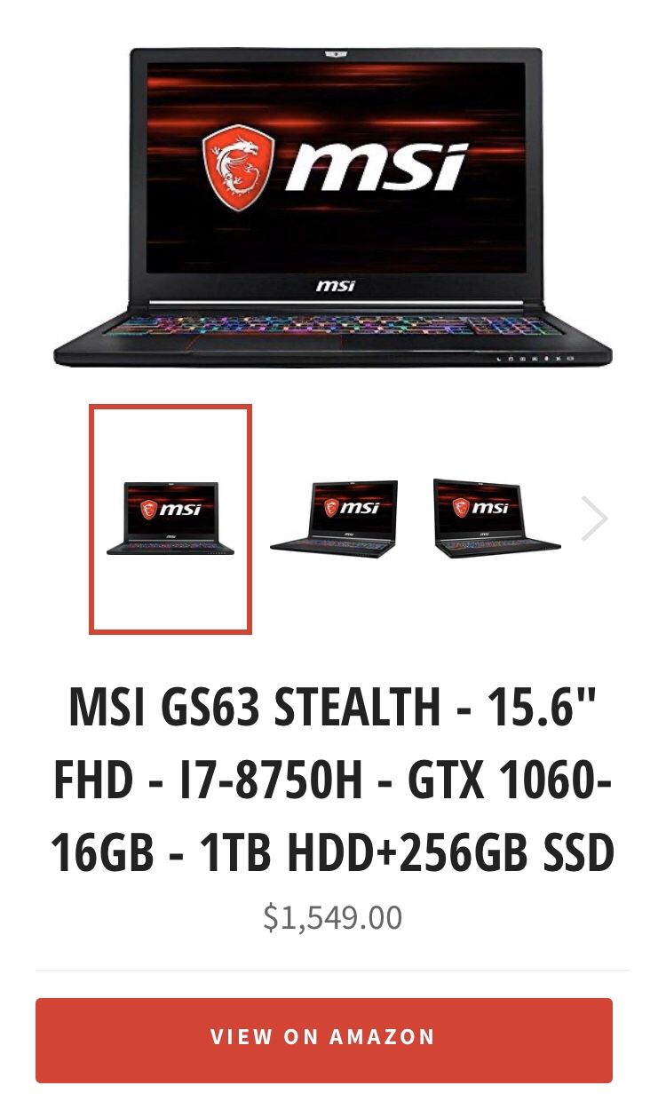 Trade For a MacBook or IMac MSI i7 ser pictures gaming PC