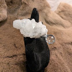 Clear Sugary Apophyllite Stalactite Cluster — 78.3g — Collector's Specimen 
