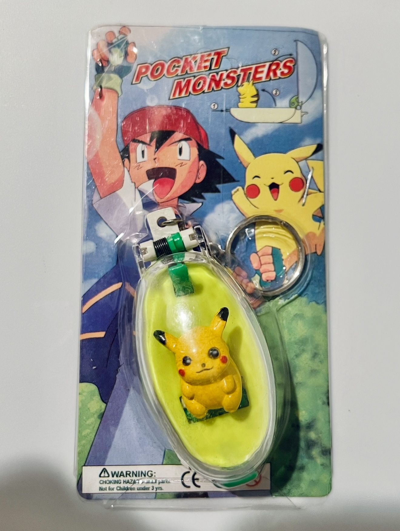 Vintage Pokemon Pikachu Keychain