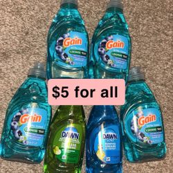 Gain & Dawn Dish Soap Bundle 