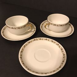 Antique Haviland & Co. France Limoges Floral Coffee/Tea Cup and Saucer Set