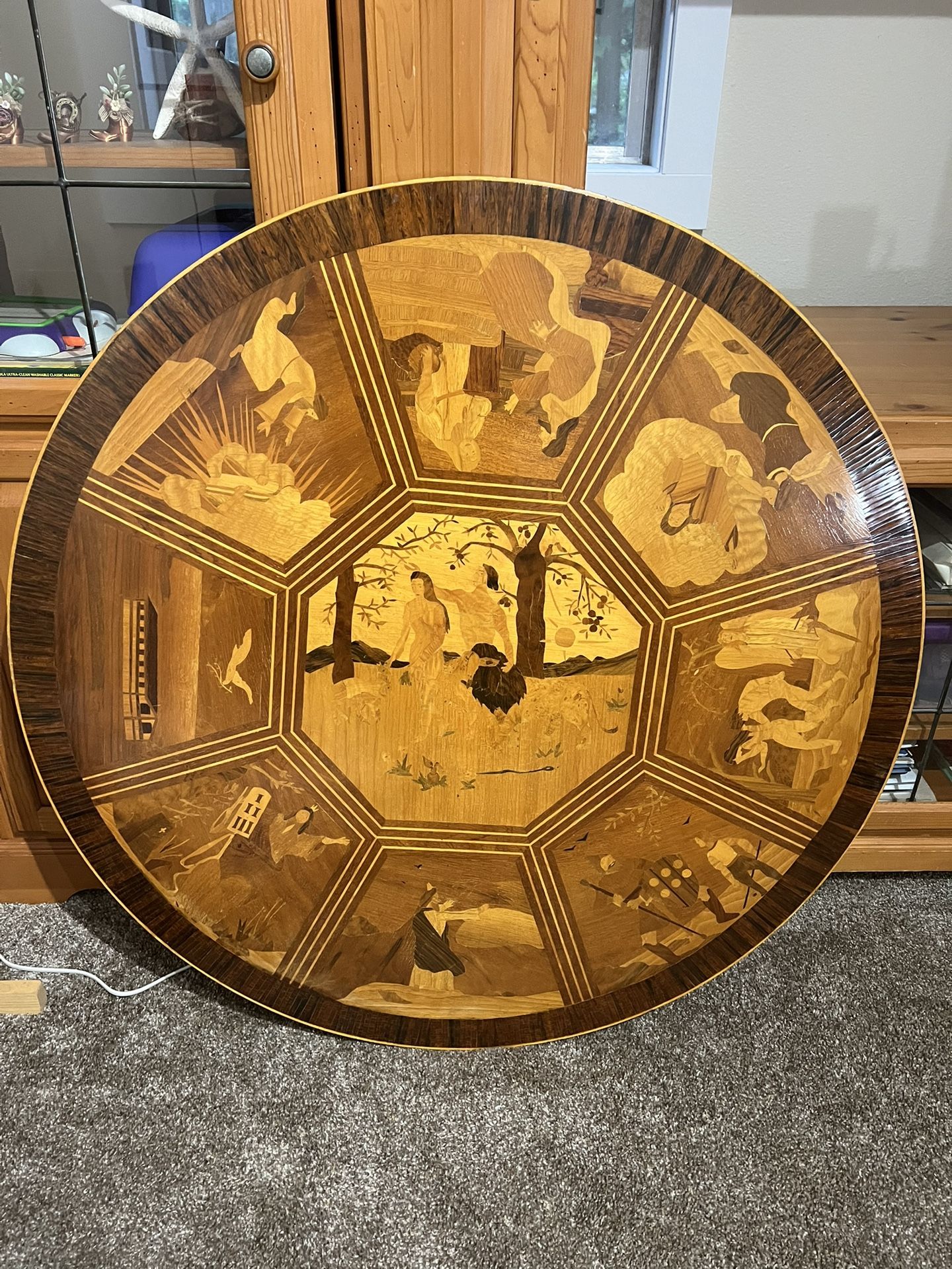 Antique card table post World War II