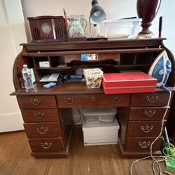 Antique Roll Top Desk