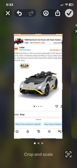 Kids Lamborghini riding car