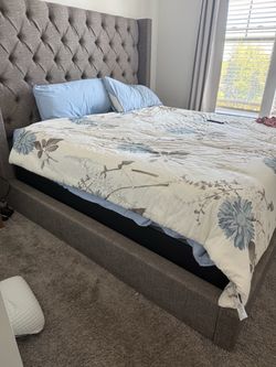 Bed Ashley King size upholstered frame
