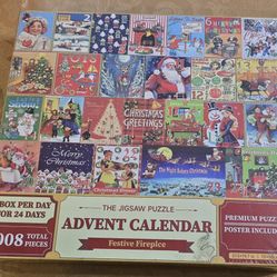 Festive Fireplace Advent Calendar 