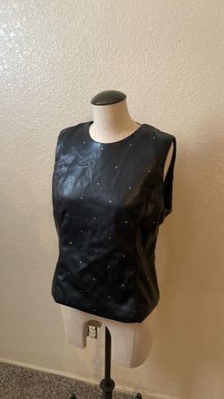 Black lather shirt