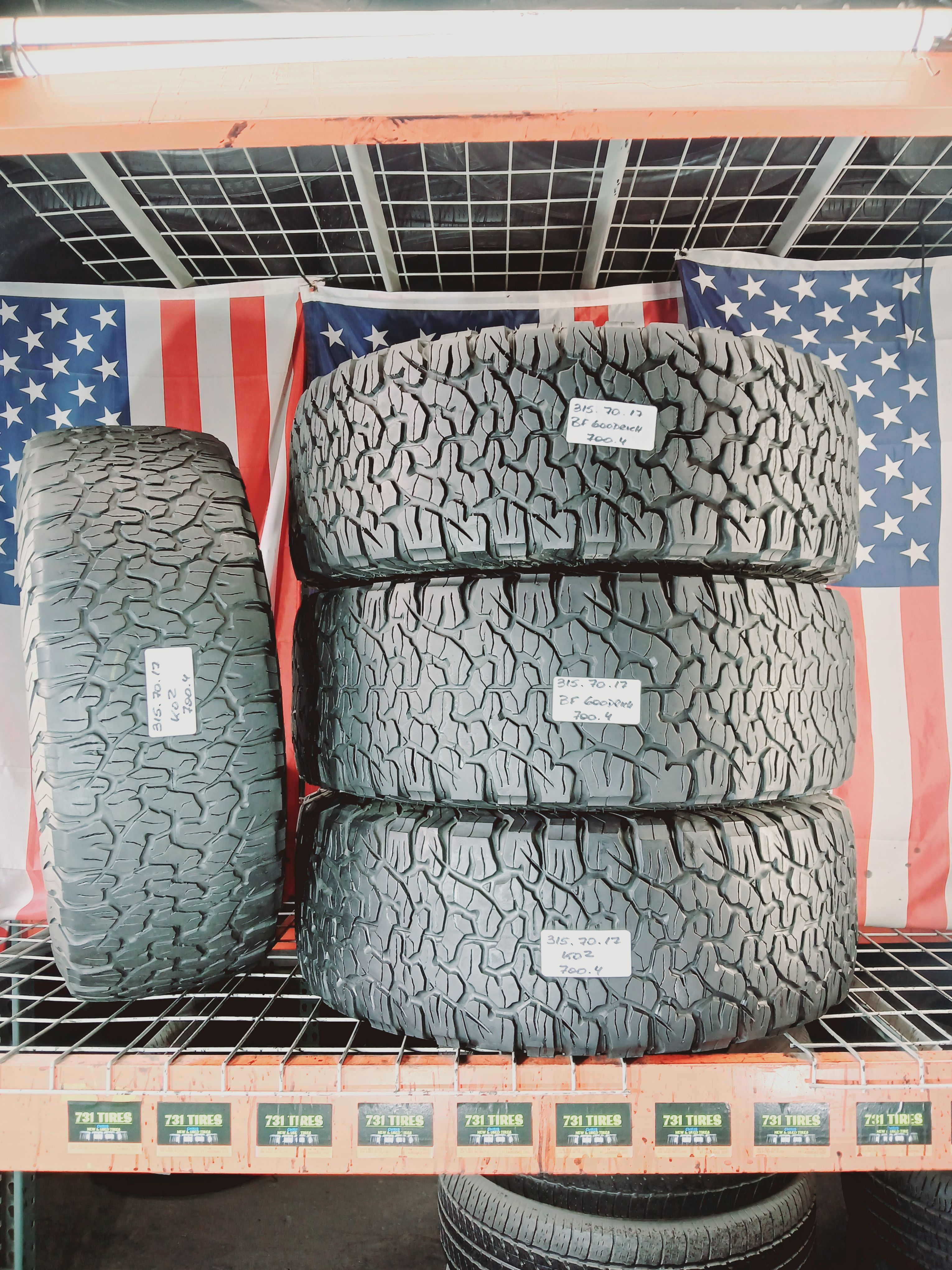 β
4 Used Tires LT315/70R17 BF GOODRICH K02 ALL TERRAIN 315/70R17 OFF-ROAD JEEP TRUCK LIFTED 4X4 315 70 17