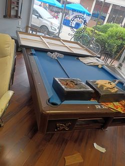 Full.size pool table
