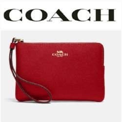 Coach Red Wristlet 