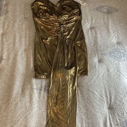 Meshki Draped Wrap Dress