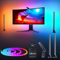 Govee LED Strip Lights(55'') & Gaming Light Bars(17'') with Camera, Smart DreamView G1 Pro Gaming Lights for 24"-32" PC with Color-Match Video, Music 