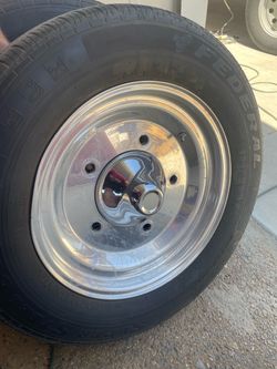 2 aluminum vw front wheels
