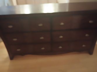Wood Dresser With Mirror