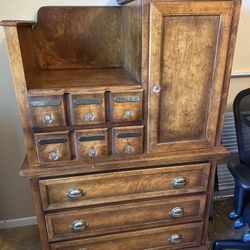 Vintage Medical dresser bedroom Set (APOTHECARY)