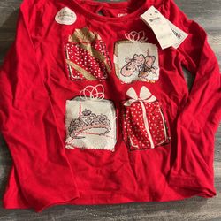 Epic, Thread, Size 5 Girl Christmas Long Sleeve Shirt 
