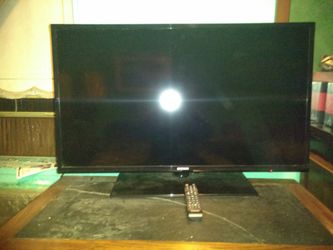 Samsung TV with the remote control