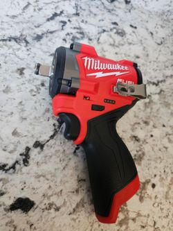 MILWAUKEE FUEL 12V Lithium-Ion Brushless Cordless Stubby 1/2 in. Impact Wrench (Tool-Only)
