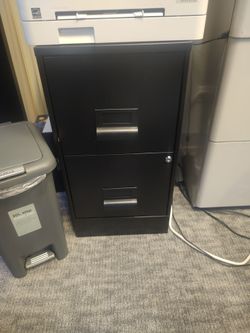 Small Black Filing Cabinet