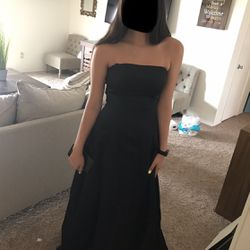 Black Formal Full Length Dress (Prom or Special Occasion)