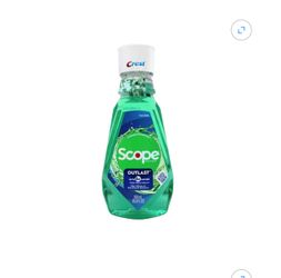 Crest Scope Outlast Mouthwash Fresh Mint Liquid Oral Rinse 16.9 fl oz NEW