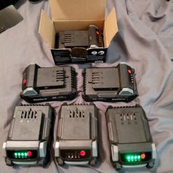 (5) DieHard 20v  Lithium Batteries 